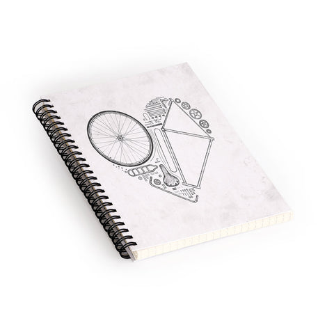 Florent Bodart Love Bike Spiral Notebook