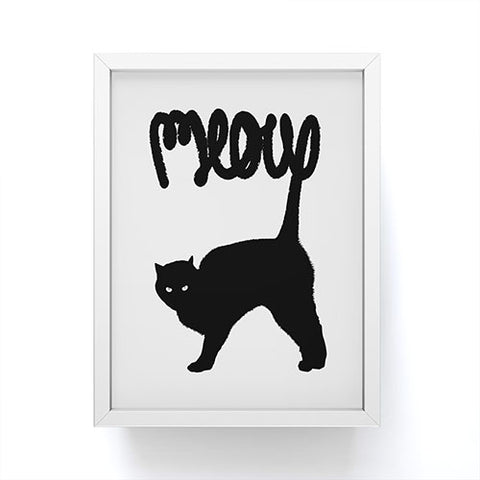 Florent Bodart Meowww Framed Mini Art Print
