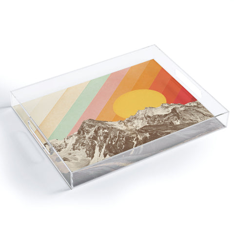 Florent Bodart Mountainscape 1 Acrylic Tray