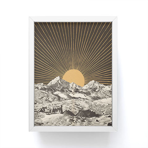 Florent Bodart Mountainscape 6 Night Sun Framed Mini Art Print