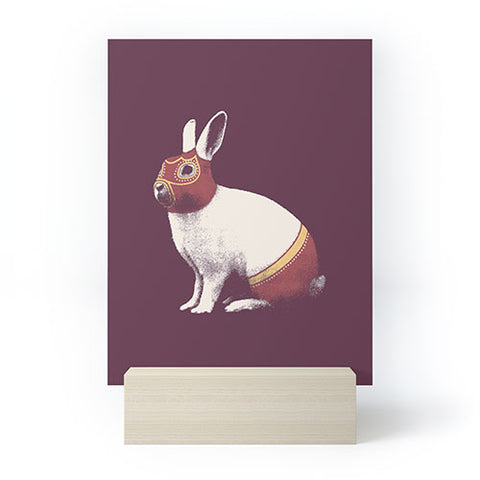 Florent Bodart Rabbit Wrestler Lapin Catcheur Mini Art Print