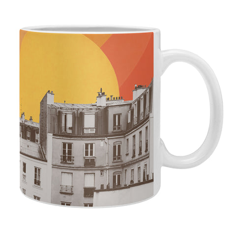 Florent Bodart Rainbow Sky Above Paris Coffee Mug