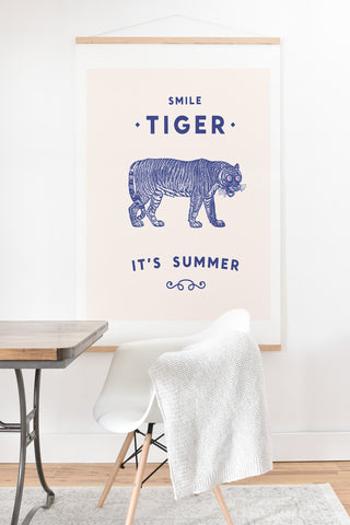 Florent Bodart Smile Tiger Art Print And Hanger