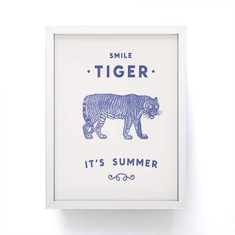 Florent Bodart Smile Tiger Framed Mini Art Print