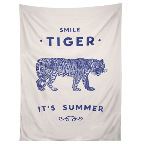 Florent Bodart Smile Tiger Tapestry