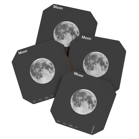 Florent Bodart Solar System Moon Coaster Set