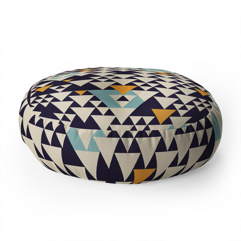 Florent Bodart Triangles and triangles Floor Pillow Round