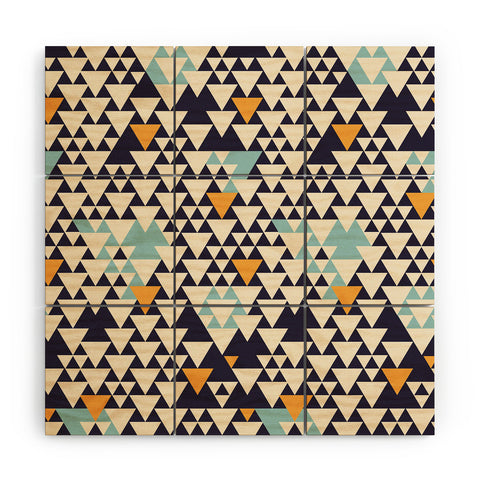 Florent Bodart Triangles and triangles Wood Wall Mural