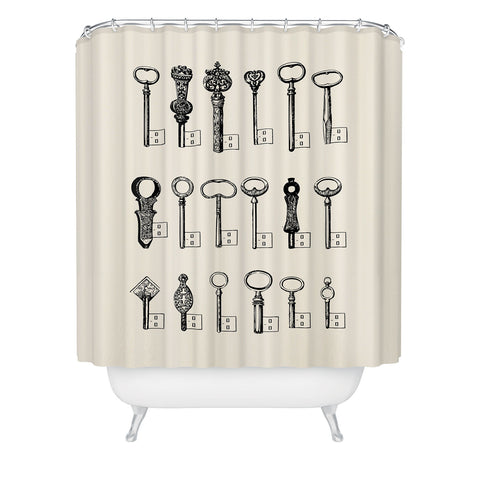 Florent Bodart Usb Keys Shower Curtain