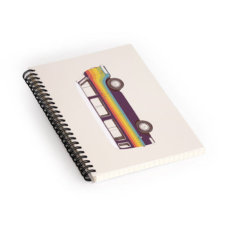 Florent Bodart Van Rainbow Vintage Spiral Notebook