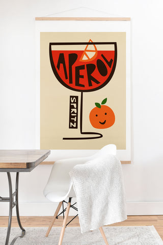 Fox And Velvet Aperol Spritz Cocktail Print Art Print And Hanger