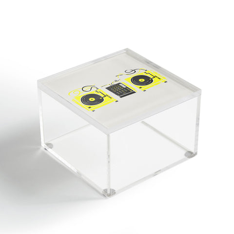 Fox And Velvet DJ Vinyl Decks And Mixer Acrylic Box