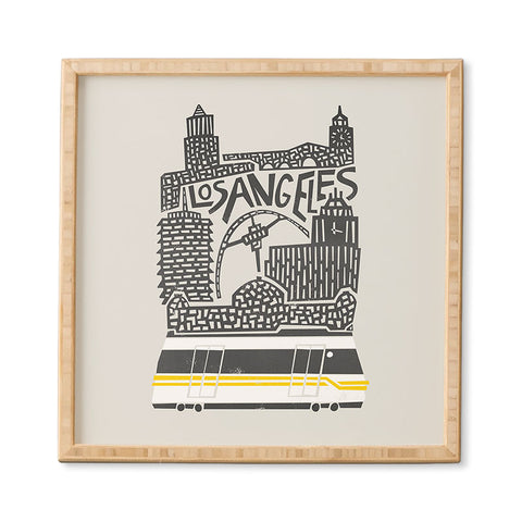 Fox And Velvet Los Angeles Cityscape Framed Wall Art