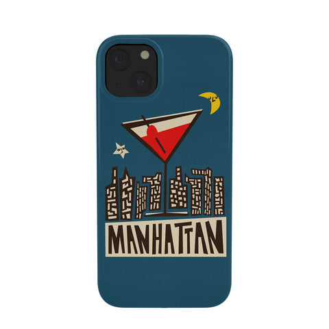 Fox And Velvet Manhattan Cocktail Print Phone Case