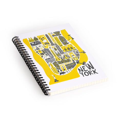 Fox And Velvet Manhattan New York Map Spiral Notebook