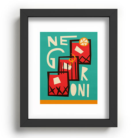Fox And Velvet Negroni Cocktail Recessed Framing Rectangle