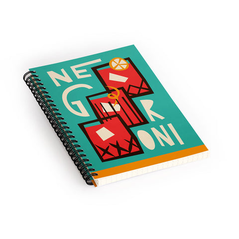 Fox And Velvet Negroni Cocktail Spiral Notebook