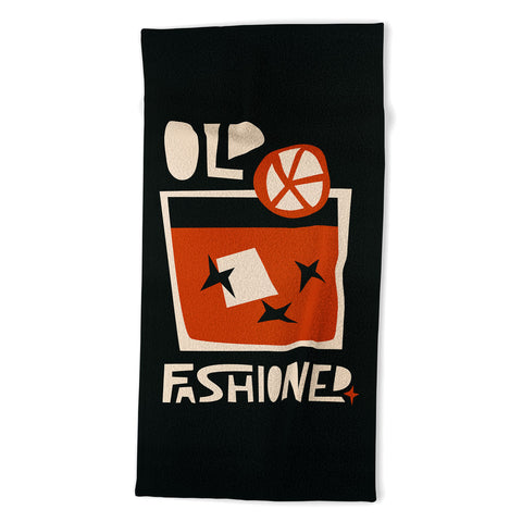 Fox And Velvet Old Fashioned Cocktail Beach Towel
