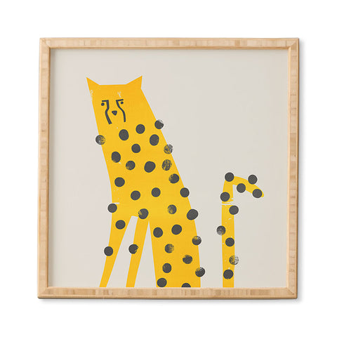 Fox And Velvet Speedy Cheetah Framed Wall Art