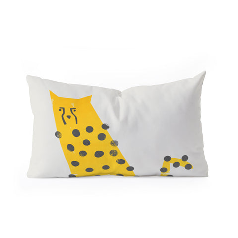 Fox And Velvet Speedy Cheetah Oblong Throw Pillow