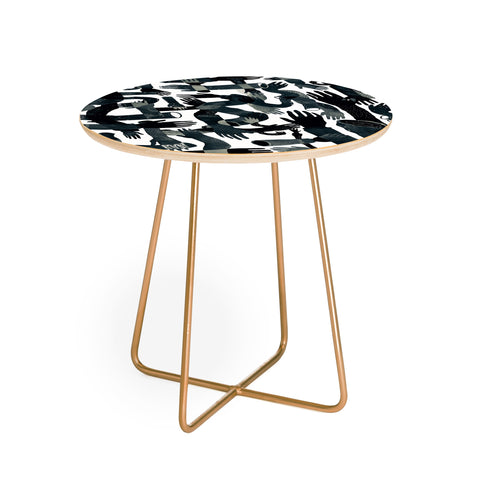 Francisco Fonseca black hands Round Side Table