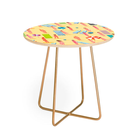 Francisco Fonseca naked summer girls Round Side Table