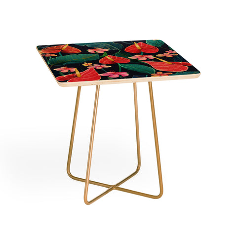 Francisco Fonseca red flowers Side Table