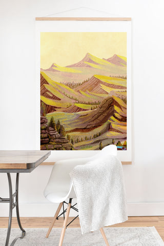 Francisco Fonseca smooth mountains Art Print And Hanger