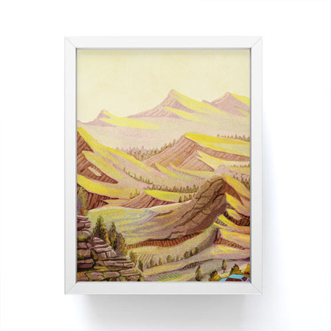 Francisco Fonseca smooth mountains Framed Mini Art Print