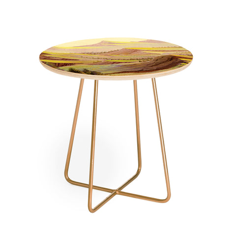 Francisco Fonseca smooth mountains Round Side Table