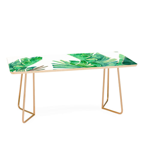 Francisco Fonseca tropical watercolor leaves Coffee Table