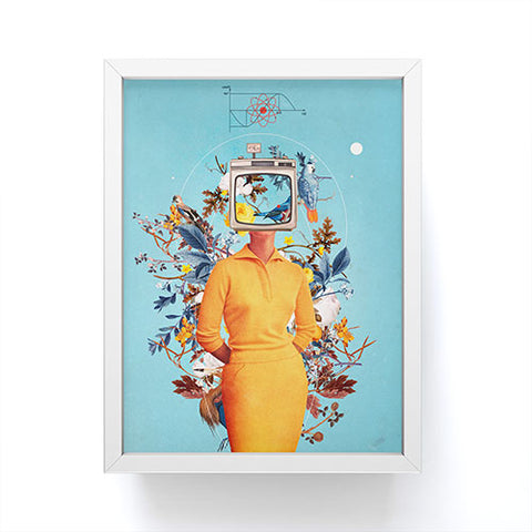 Frank Moth Dont Feed the Monitors with you Framed Mini Art Print