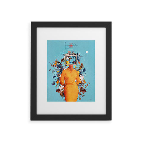 Frank Moth Dont Feed the Monitors with you Framed Art Print