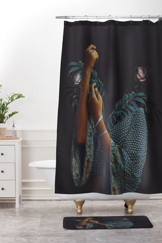 Frank Moth Seconds before Dawn Shower Curtain And Mat