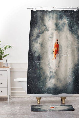 Frank Moth Serenity by Frank Moth Shower Curtain And Mat