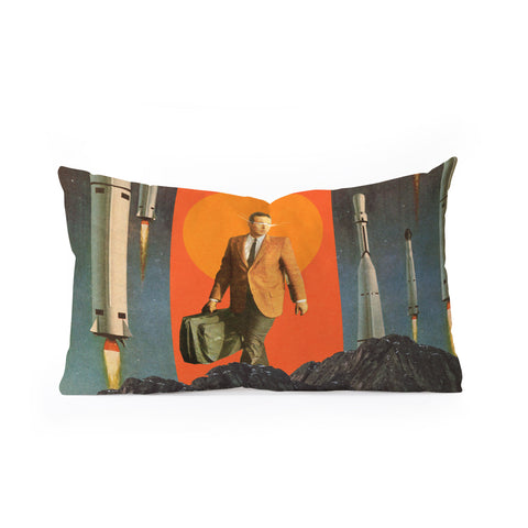 Frank Moth The Departure Oblong Throw Pillow