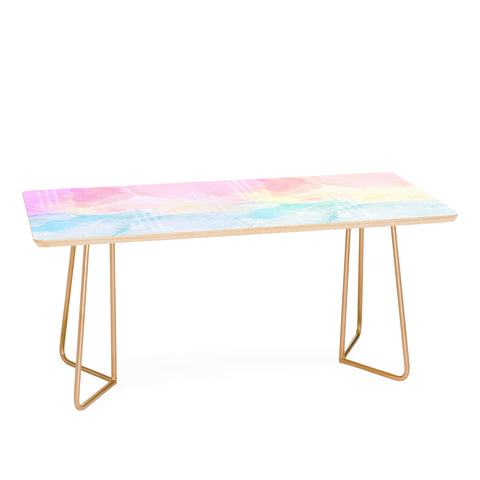 Gabi Pastel Rainbow Watercolor Coffee Table