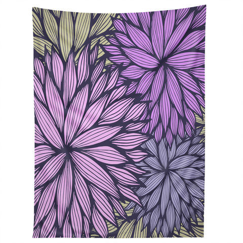 Gabi Purple Dahlia Tapestry