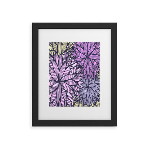 Gabi Purple Dahlia Framed Art Print