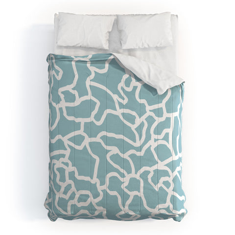 Gabriela Fuente abstract siluet Comforter