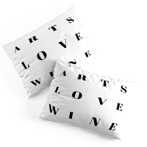 Gabriela Fuente Arts love wine Pillow Shams