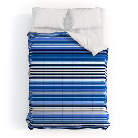 Gabriela Fuente Blue Stripe Comforter