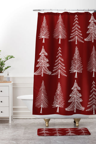 Gabriela Fuente Christmas Miracle Shower Curtain And Mat