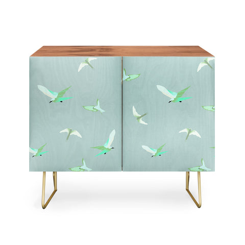 Gabriela Fuente Fly with me green Credenza