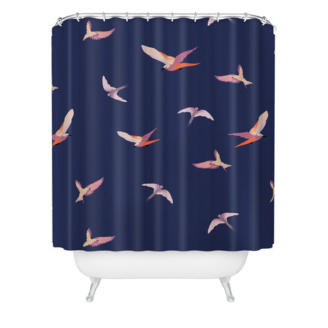 Gabriela Fuente Fly with me Shower Curtain