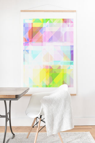 Gabriela Fuente geometric splash Art Print And Hanger