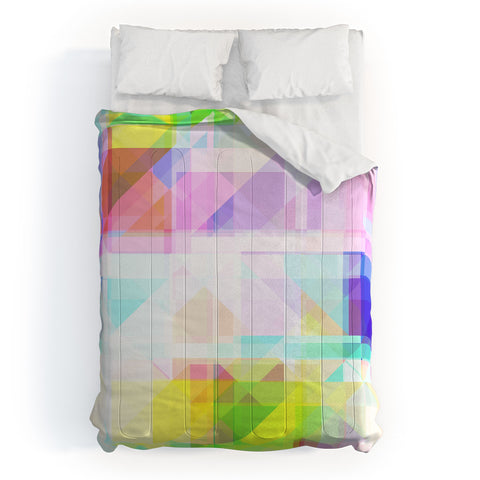 Gabriela Fuente geometric splash Comforter