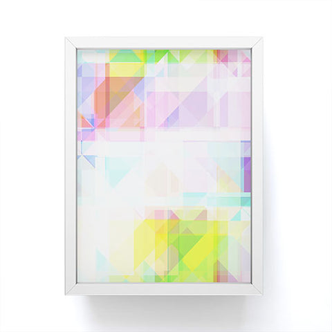 Gabriela Fuente geometric splash Framed Mini Art Print