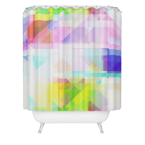 Gabriela Fuente geometric splash Shower Curtain