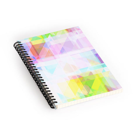 Gabriela Fuente geometric splash Spiral Notebook
